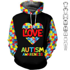 Autism 3D Hoodie - photo 10