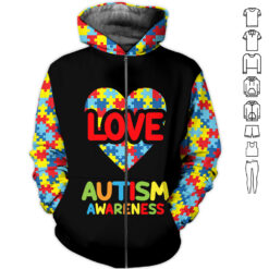 Autism 3D Hoodie - photo 11