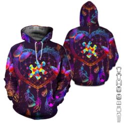 Accept Understand Love 3D Hoodie - photo 5