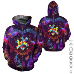 Accept Understand Love 3D Hoodie - photo 6