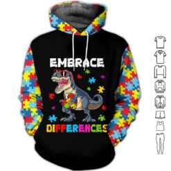 Autism Awareness 3D Hoodie - photo 5