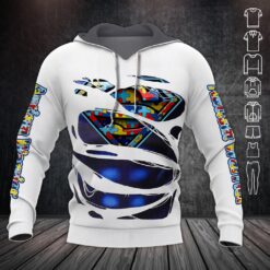 Autism Warrior Hero 3D Hoodie - photo 5