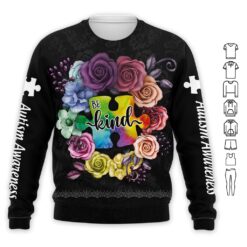 Be Kind Autism Awareness 3D Hoodie - photo 4