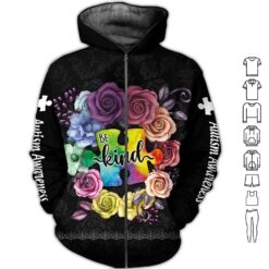 Be Kind Autism Awareness 3D Hoodie - photo 6