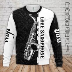 Beautiful Black Saxophone Hoodie - photo 4