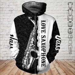 Beautiful Black Saxophone Hoodie - photo 6