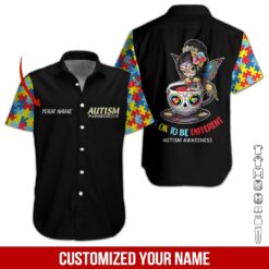 Custom Text Autism Awareness 3D Hoodie - photo 3