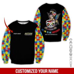 Custom Text Autism Awareness 3D Hoodie - photo 4