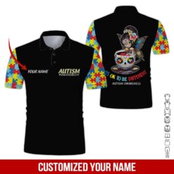 Custom Text Autism Awareness 3D Hoodie - photo 2