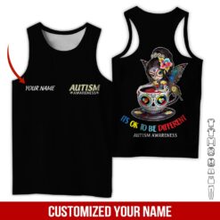 Custom Text Autism Awareness 3D Hoodie - photo 8