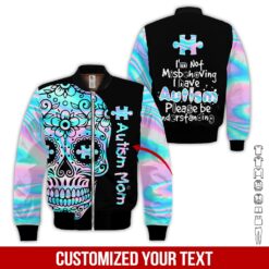 Custom Text I’m Not Misbehaving I Have Autism 3D - photo 9