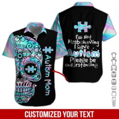 Custom Text I’m Not Misbehaving I Have Autism 3D - photo 3