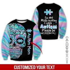 Custom Text I’m Not Misbehaving I Have Autism 3D - photo 4