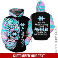 Custom Text I’m Not Misbehaving I Have Autism 3D - photo 5