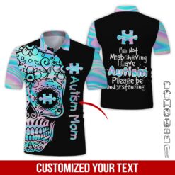 Custom Text I’m Not Misbehaving I Have Autism 3D - photo 2