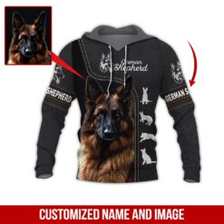 Custom Text and Image German Shepherd Dog 3D - photo 5