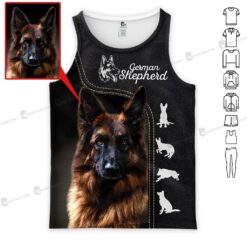 Custom Text and Image German Shepherd Dog 3D - photo 8