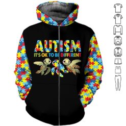 It Is Ok to Be Different 3D Hoodie - photo 6