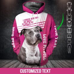 Love Pit Bull 3D Hoodie - photo 5