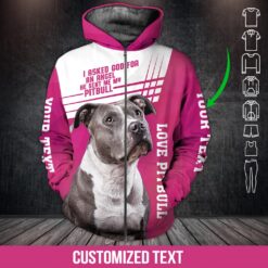 Love Pit Bull 3D Hoodie - photo 6