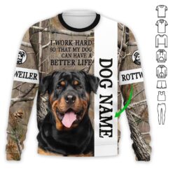 Love Rottweiler 3D Hoodie - photo 4