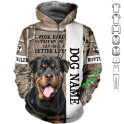 Love Rottweiler 3D Hoodie - photo 6