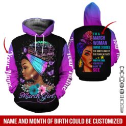 Personal Name and Month 3D Hoodie - photo 5
