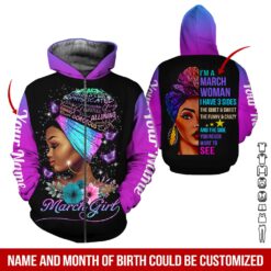 Personal Name and Month 3D Hoodie - photo 6