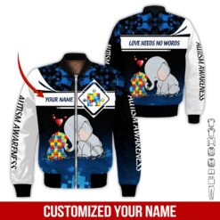 Custom Autism Awareness 3D Hoodie - photo 9