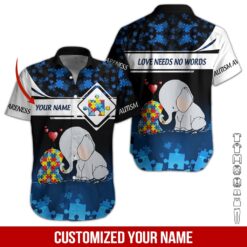 Custom Autism Awareness 3D Hoodie - photo 3