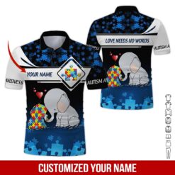 Custom Autism Awareness 3D Hoodie - photo 2