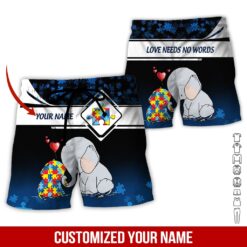 Custom Autism Awareness 3D Hoodie - photo 7