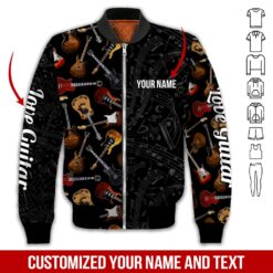 Custom Love Guitar 3D Hoodie - photo 9