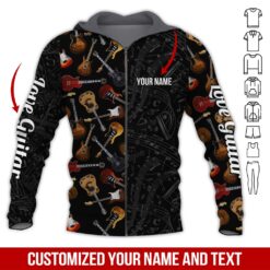 Custom Love Guitar 3D Hoodie - photo 6