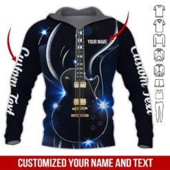 Custom Love Guitar 3D Hoodie - photo 6
