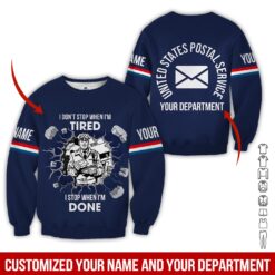 Custom Proud Postal Worker 3D Hoodie - photo 4