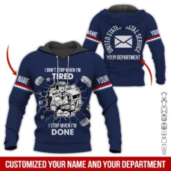 Custom Proud Postal Worker 3D Hoodie - photo 5