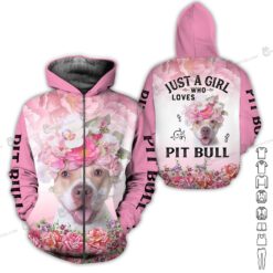 Pit Bull Mom Pink 3D Hoodie - photo 6