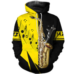 Saxophone Art 3D Hoodie - photo 3