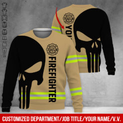 Custom Text Firefighter 3D Hoodie - photo 13