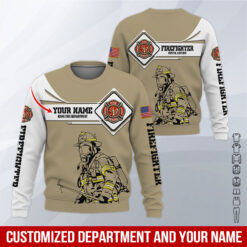 Custom Firefighter 3D Hoodie - photo 4