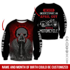 Name and Month Custom Guy 3D Hoodie - photo 13