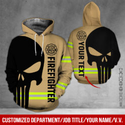 Custom Text Firefighter 3D Hoodie - photo 14