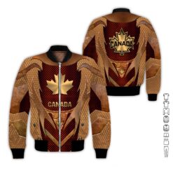 Canada Gold Armor Style 3D Hoodie - photo 9