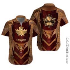 Canada Gold Armor Style 3D Hoodie - photo 3