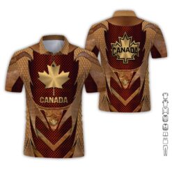 Canada Gold Armor Style 3D Hoodie - photo 2