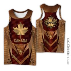 Canada Gold Armor Style 3D Hoodie - photo 8