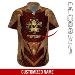 Canada Gold Armor Style 3D Hoodie - photo 3