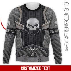 Custom Text Love Motorcycle Hoodie - photo 4
