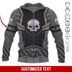 Custom Text Love Motorcycle Hoodie - photo 6